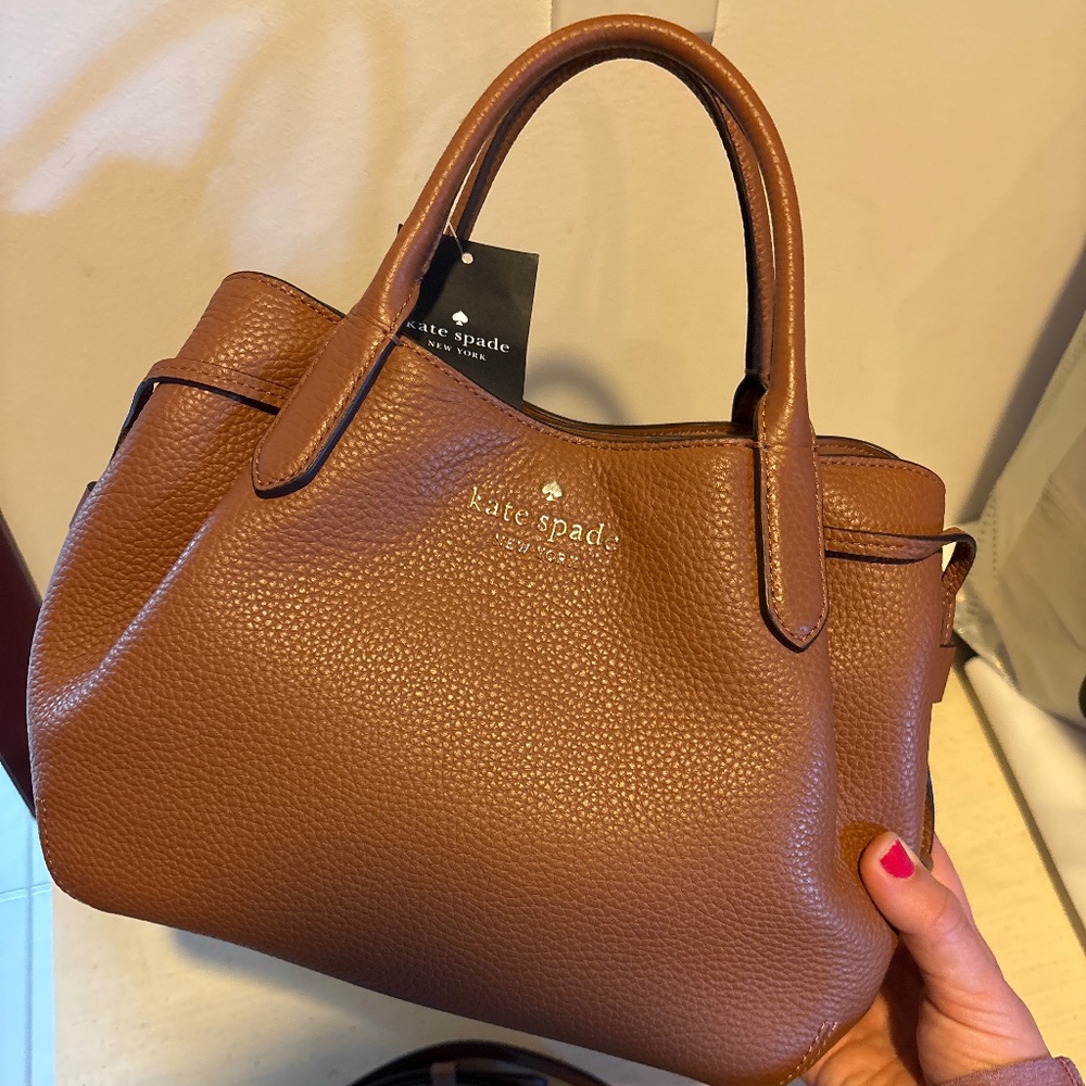 Kate Spade Dumpling Small Satchel: Warm Gingerbread, New With Tags NWT